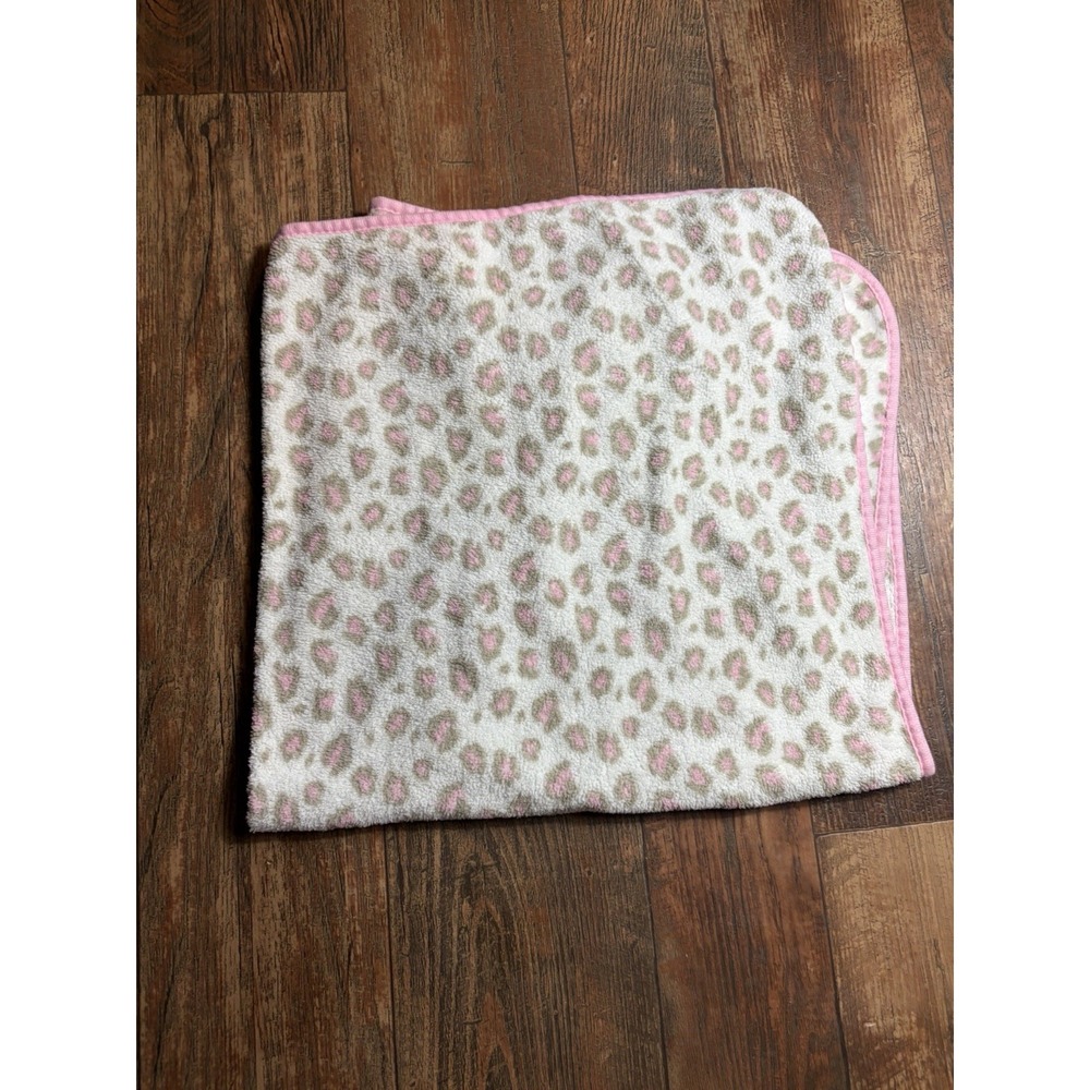 Garanimals Baby Blanket Leopard Print Cheetah Spot Gray Pink White Lovey
